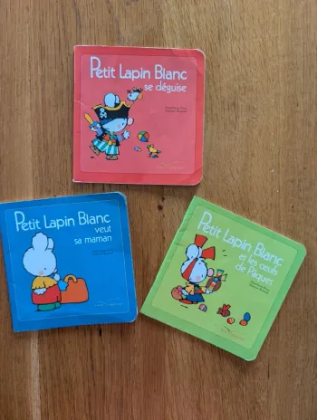 Lot 3 livres Petit lapin blanc