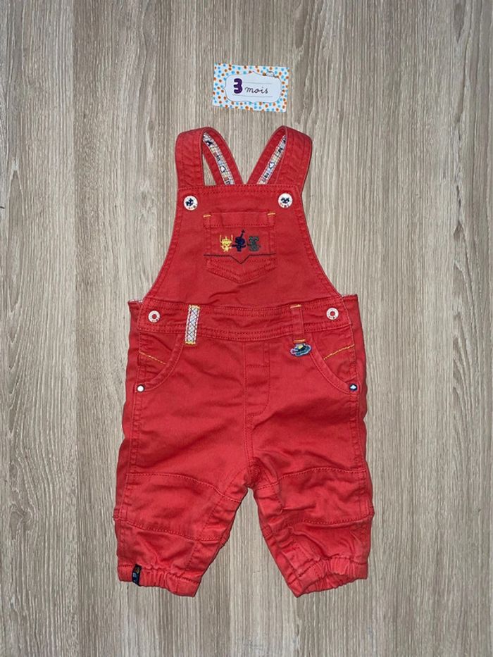 Ensemble Sergent Major 3 mois polo+ salopette + gilet - photo numéro 6
