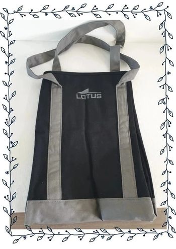 Sac fourre tout Lotus, bon état, 42x30cm