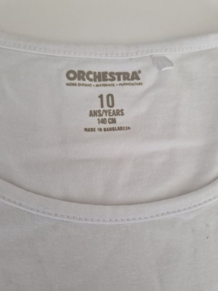 T-shirt manches longues fille 10 ans Orchestra téléphone - photo numéro 3