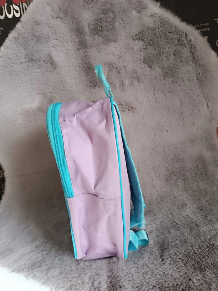 sac à dos bleu et violet ELSA reine des neiges maternel - photo numéro 2