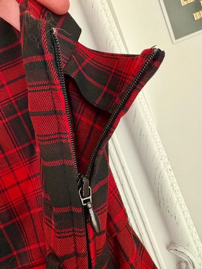 Robe chasuble pinafore motif tartan H&M 40 - photo numéro 5