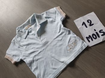 Maillot t-shirt polo 12mois garçon