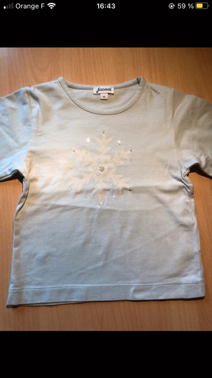 T-shirt à manches longues flocon