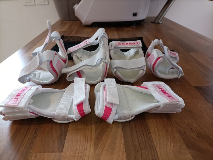 Kit roller de protection firefly 10-12 ans rose et blanc ados M - photo numéro 7