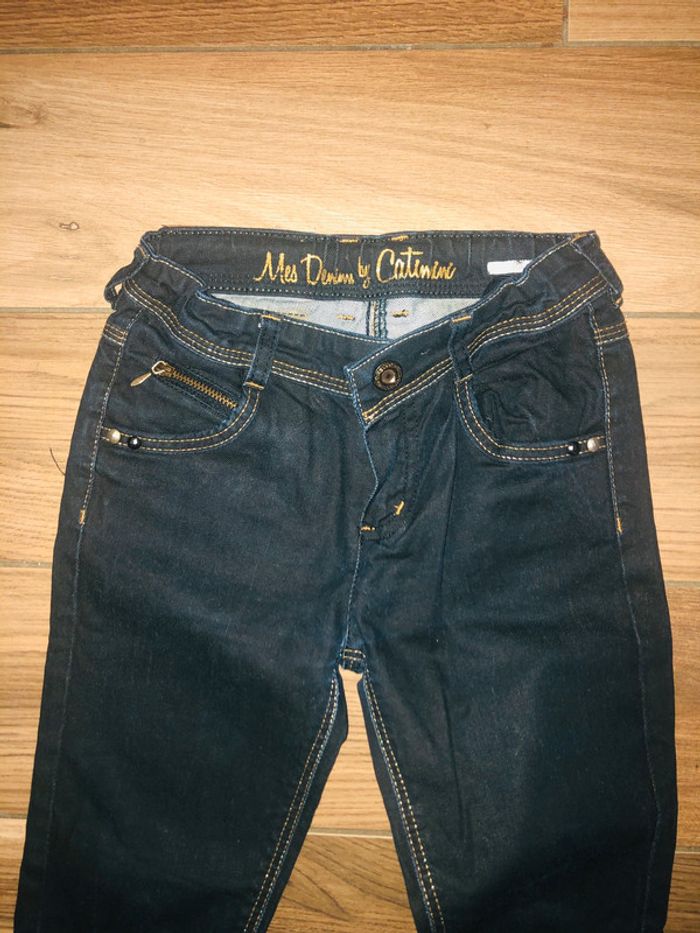 Jean noir Slim Catimini très stylé 8 ans - photo numéro 2