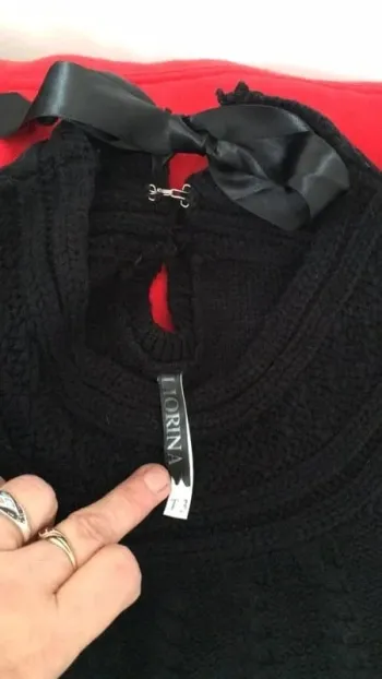 Pull tunique long sans manches