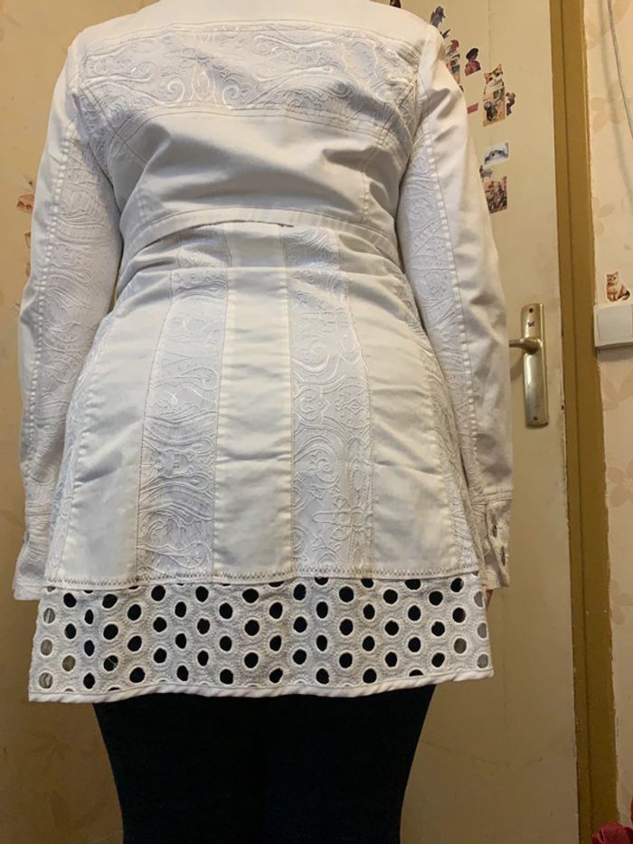 Longue veste blanche taille S/M - photo numéro 4