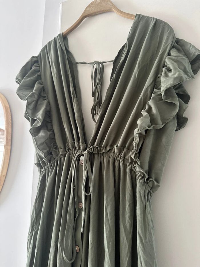 Robe longue Halara vert kaki – Taille S – Neuve avec étiquette - photo numéro 2