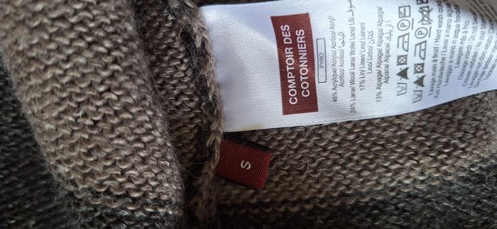 Robe pull à rayures marron taille S Comptoir des Cotonniers - photo numéro 6