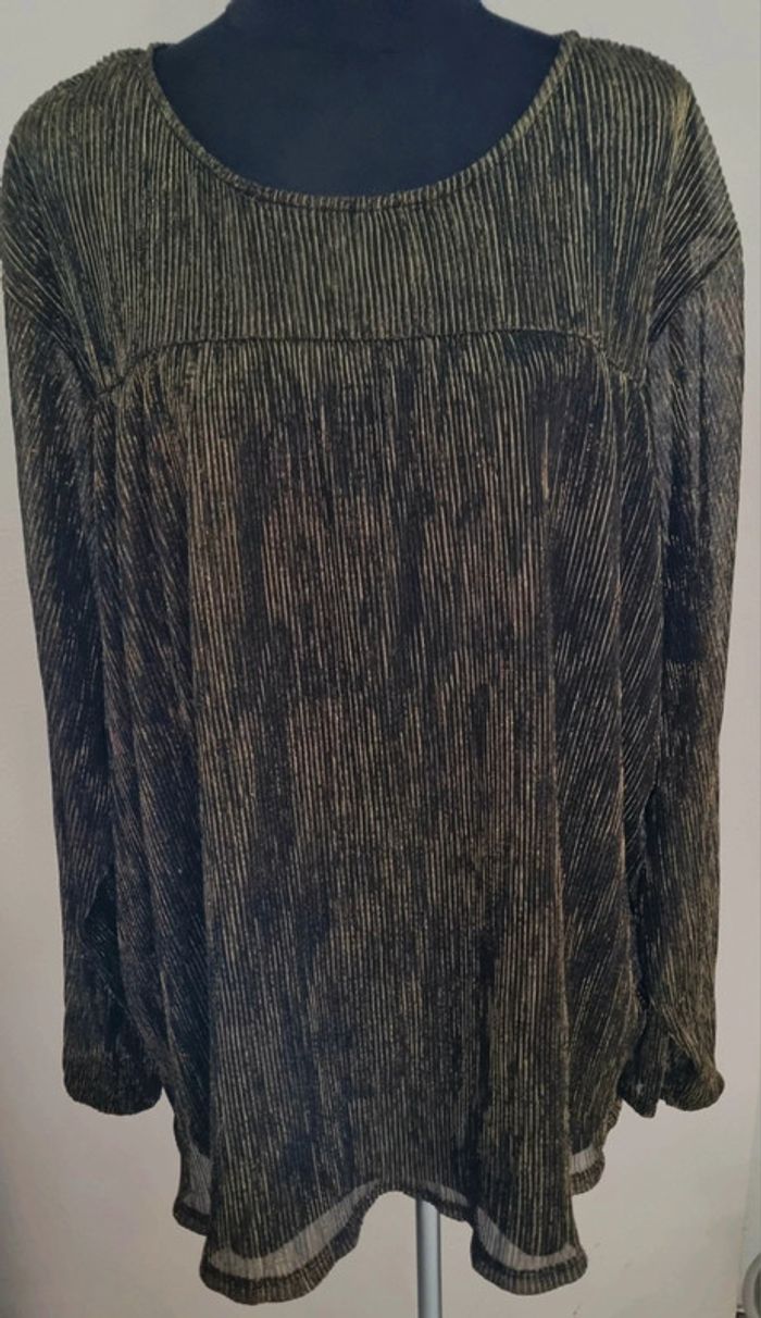 Tunique grande taille dorée