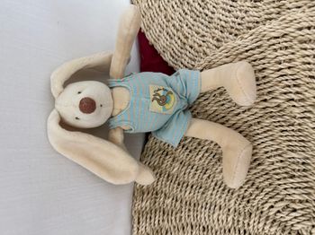 Doudou Peluche Lapin Malo Hochet Un Dimanche Au Bord De L Eau Moulin Roty