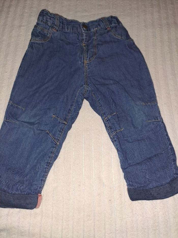 pantalon bleu dpam 18 mois