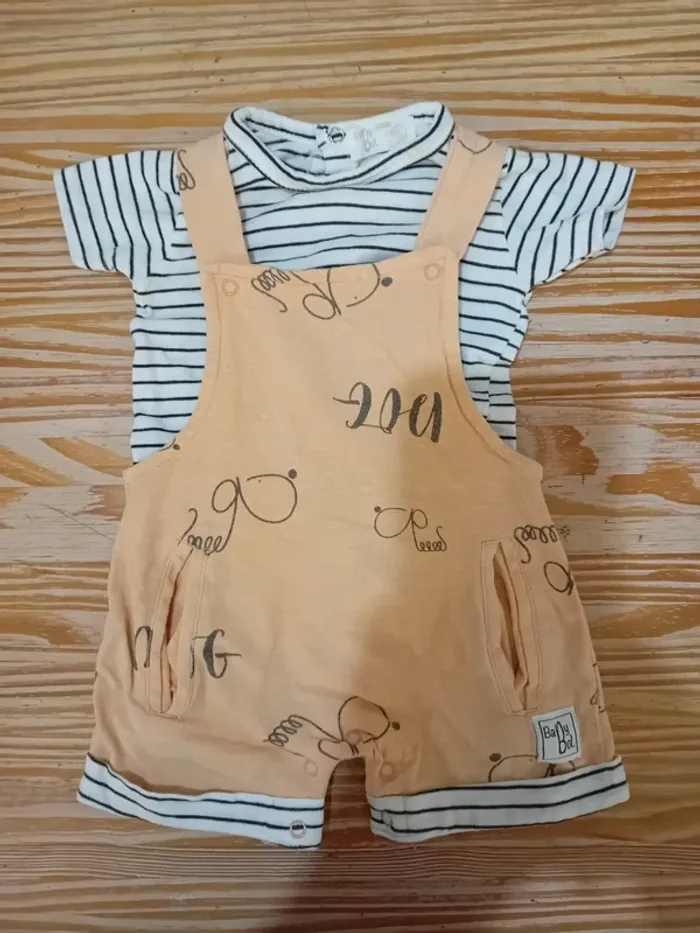 Lot de vêtements barboteuse bébé en coton Babybol - photo numéro 8