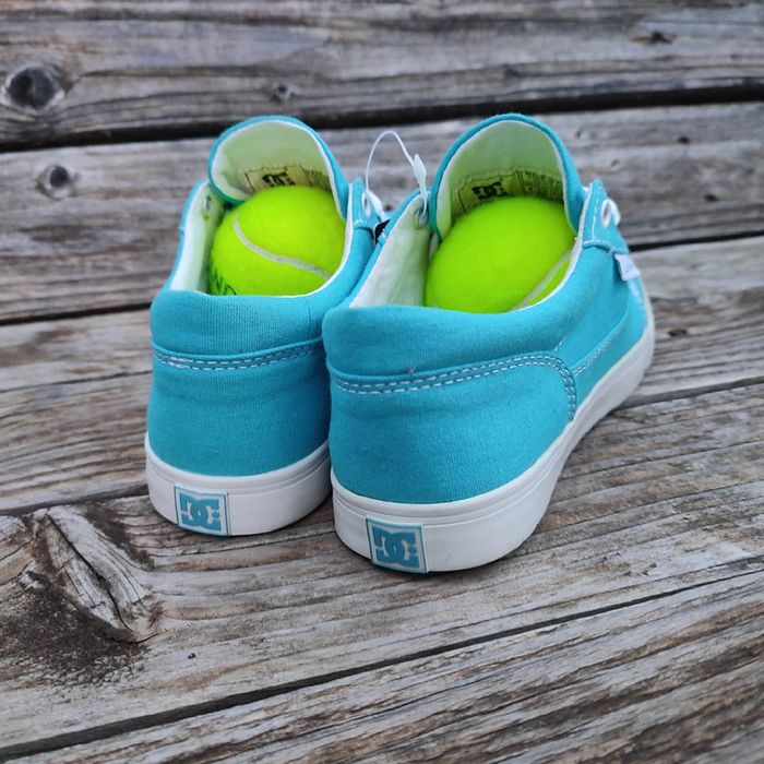 Baskets femmes élégantes rétro toile skate DC Shoes Bristol canvas bleu ciel taille 36 - photo numéro 10