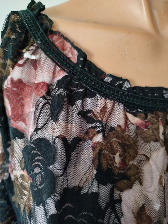 #blouse#manches longues #fleurie - photo numéro 2