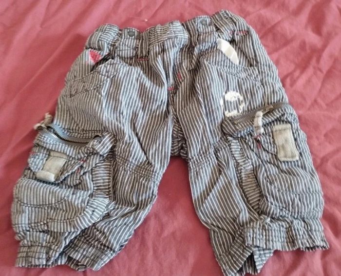 Short bermuda cargo rayé - photo numéro 2