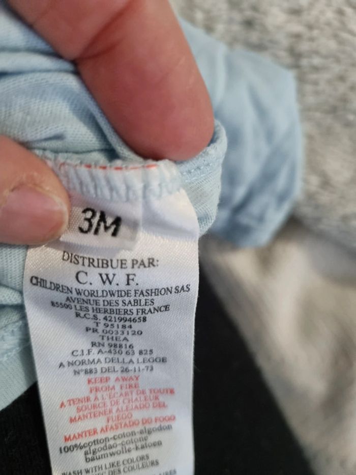 Tee shirt manche longue timberland 3 mois - photo numéro 2