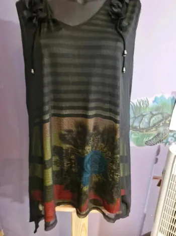 Haut ss manches femme taille l