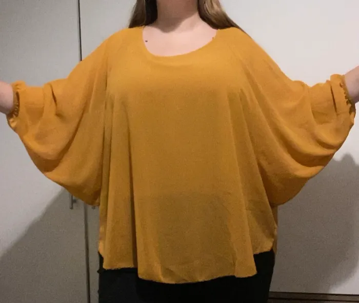 Blouse fluide moutarde
