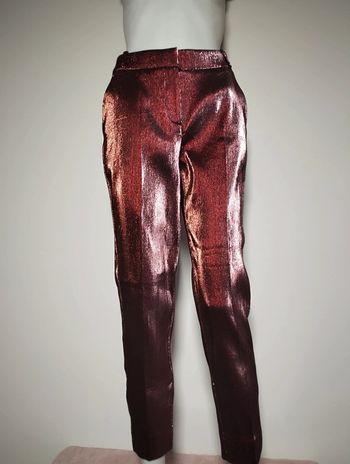 Pantalon Promod taille 36 coupe cigarette métallisé