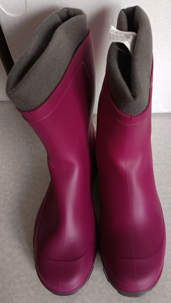 Bottes Solognac Violet Enfant Taille 37/38 avec chaussons thermiques amovibles