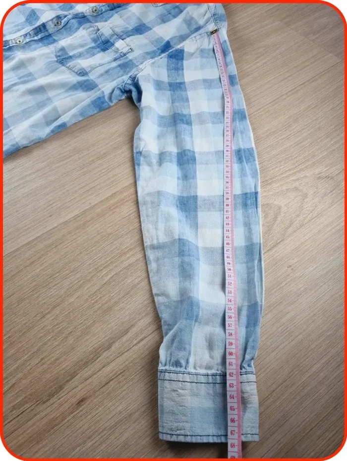 Chemise à rayures bleu et blanc Celio Taille L - photo numéro 5