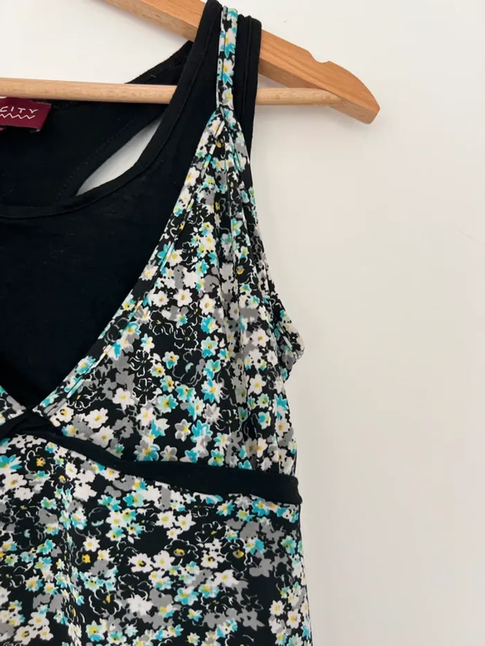 Débardeur top fleuri femme La City - photo numéro 2