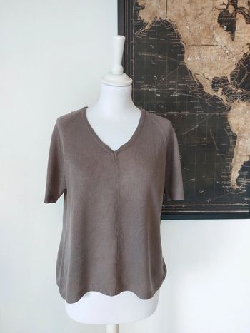 Pull été fin et léger manches courtes S