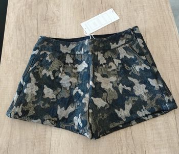 Short fille doublé noir et kaki taille 8 ans Orchestra