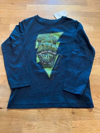 tee shirt manche longue dinosaure