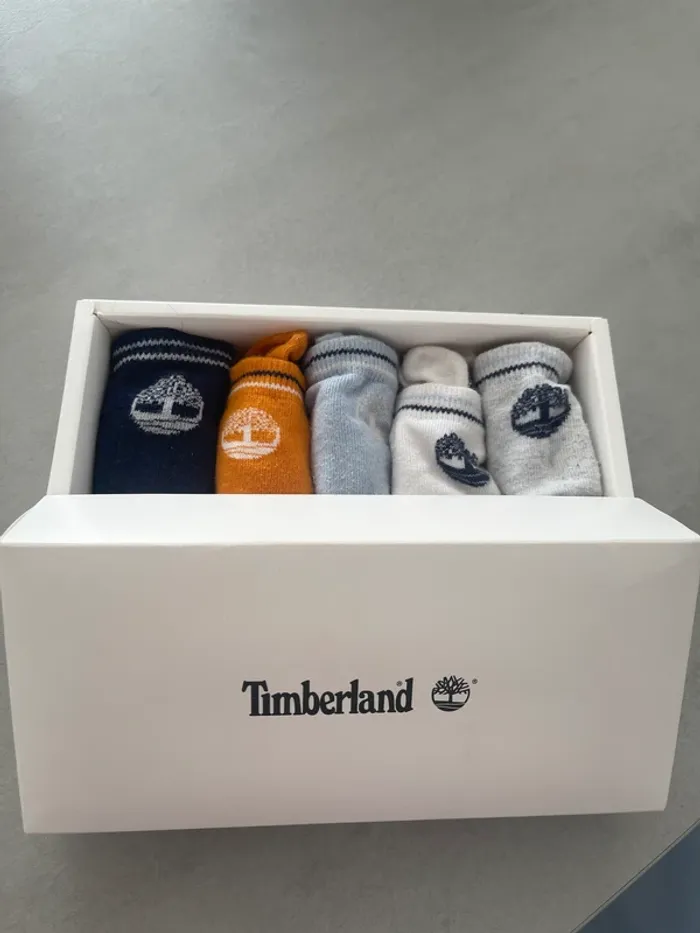 Coffret 5 paire de chaussettes timberland taille 19