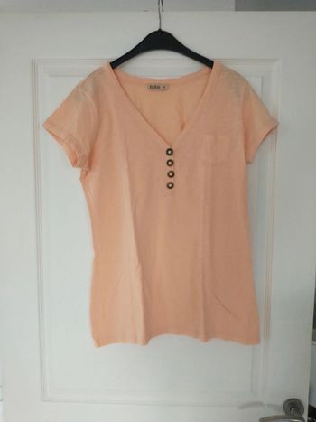T-shirt jania taille 38 coloris saumon