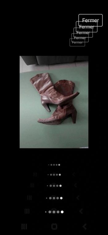 Bottes cuir fauve