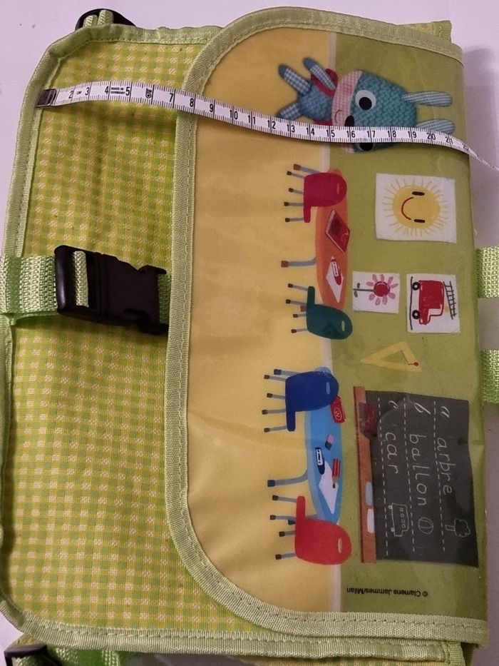 Sac à dos cartable maternelles garçon ou fille petit lapin à l'école  et sa - photo numéro 4