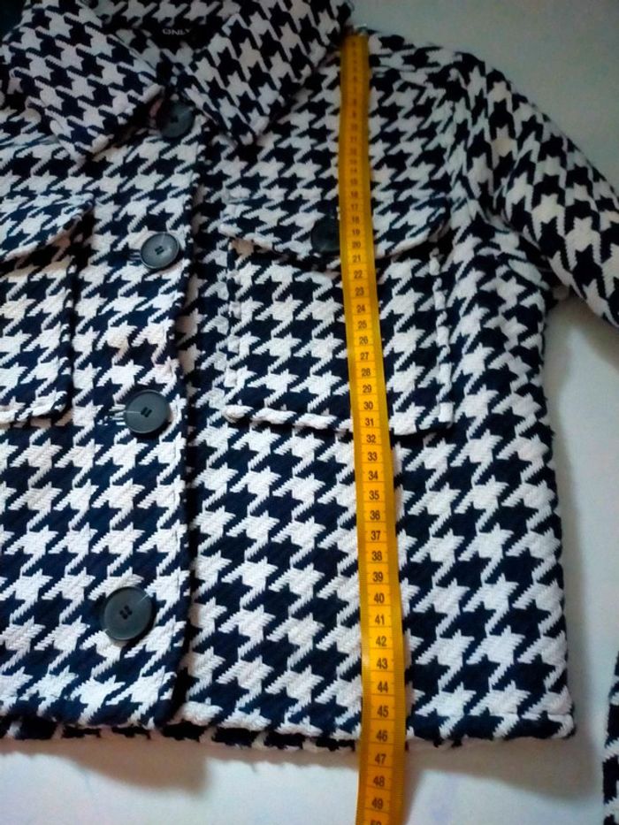 Veste courte pied-de-poule ONLY – XS - photo numéro 10