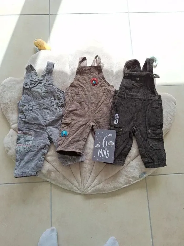 Lot de 3 salopettes