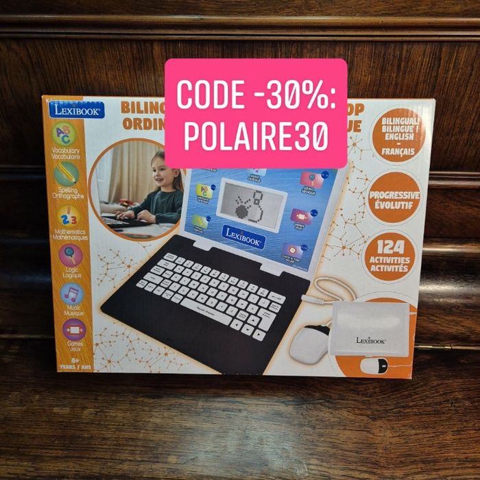 Ordinacteur enfant Lexibook 124 activités en bilingue FR/EN