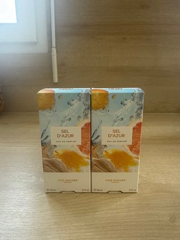 Lot de 2 eau de parfum sel d’azur Yves rocher neuf