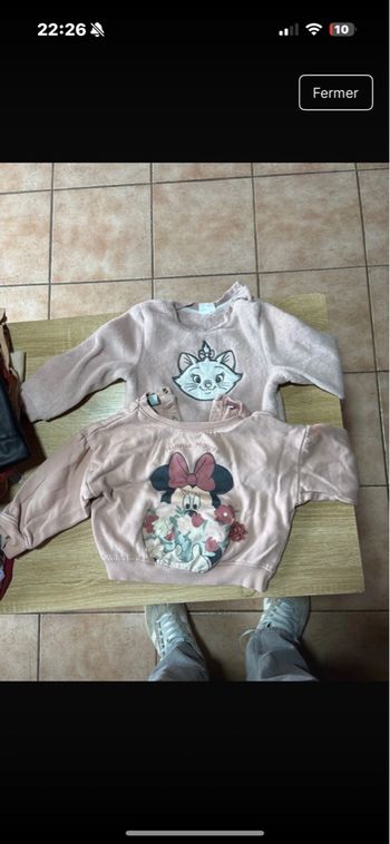 Lot de 2 pulls fille