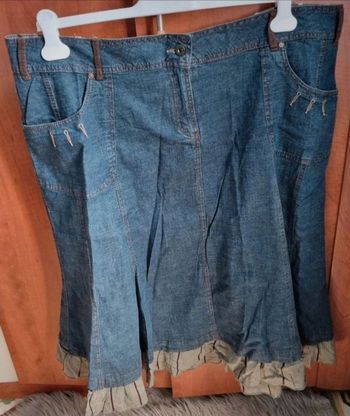 Jupe longue en jean taille 52