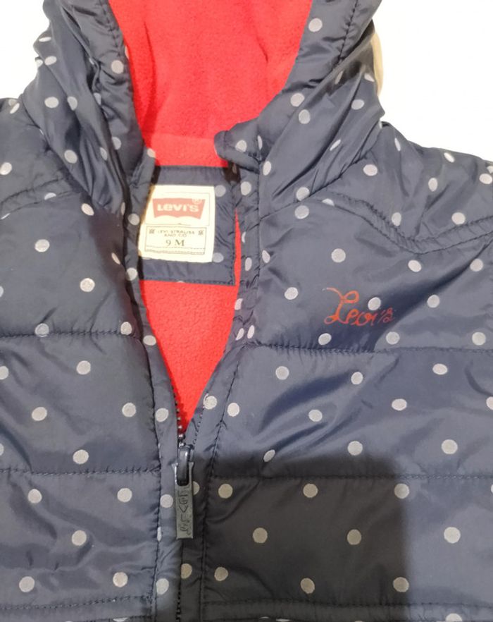 Levi's doudoune manteau pois violet 9 mois - photo numéro 3