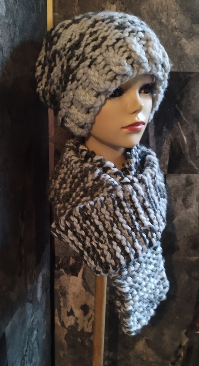 Ensemble Bonnet Écharpe Unisexe - photo numéro 3