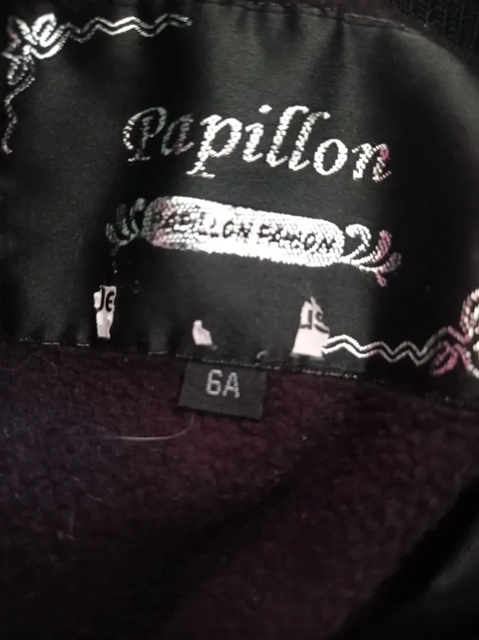 Veste en simili cuir noir pour petite fille - photo numéro 7
