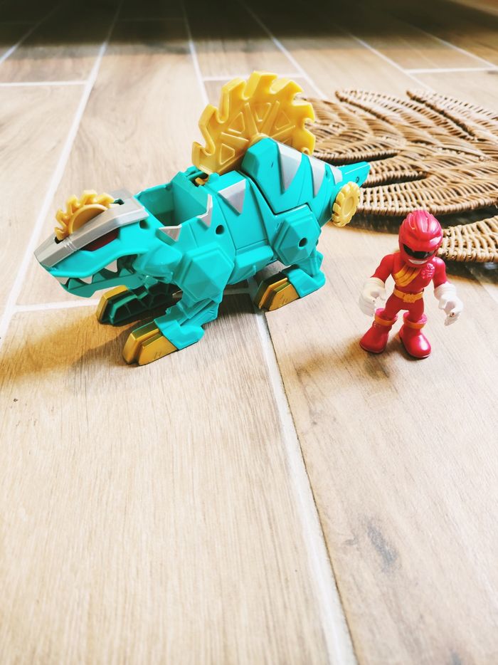 🙅 Power rangers Wild force/Force animal Dimetrozord Dinosaure et figurine ranger rouge