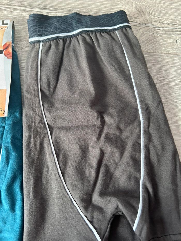 Lot boxers Sans Marque gris foncé / bleu pétrole - photo numéro 3