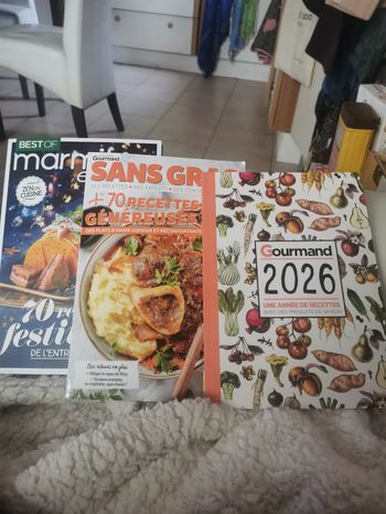 Lot de 2 magazines cuisine et un agenda cuisine 2026