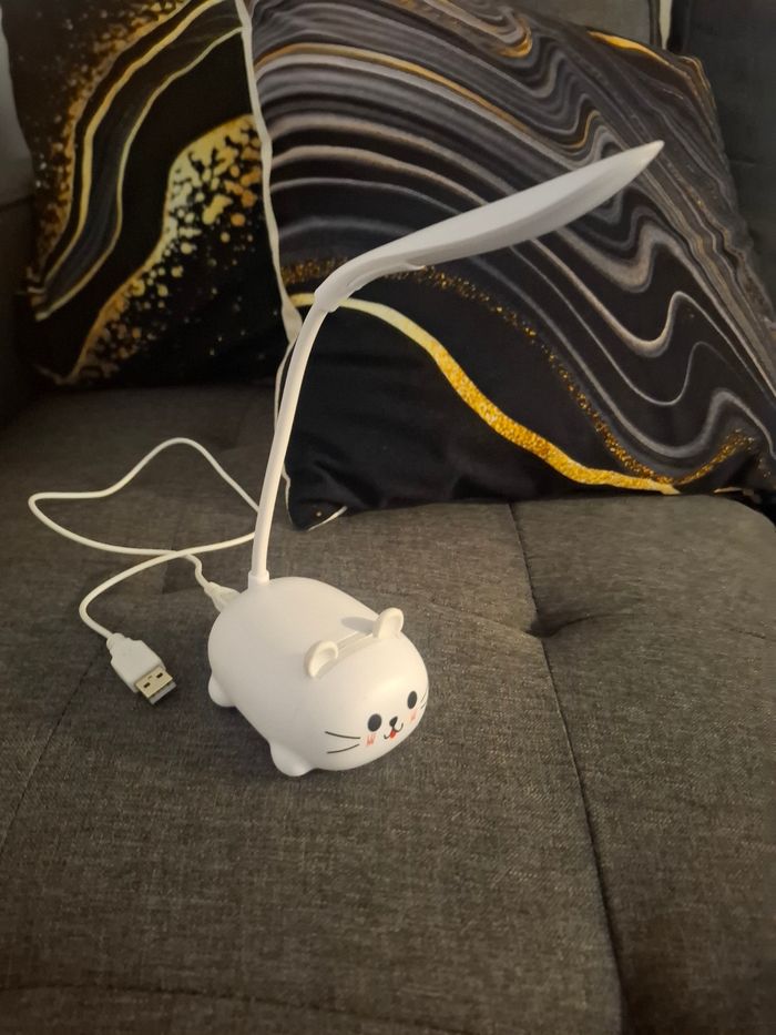 Lampe de bureau chat kawaii à led - photo numéro 3