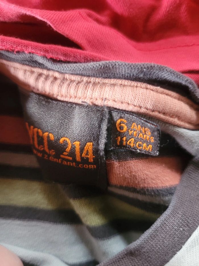 Lot 5 t shirt manches longues 6 ans - photo numéro 5