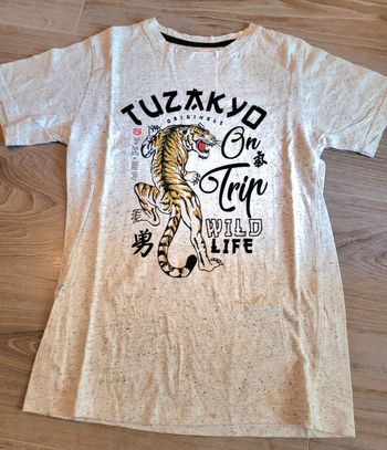 Tee-shirt blanc Chiné Tissaia 12 ans